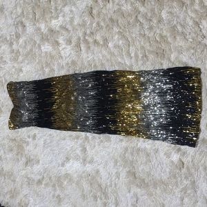 Windsor Black and Gold Sequin Dress